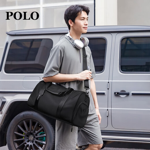 POLO旅行包男士手提包出差行李包袋运动健身包独立鞋仓单肩斜挎大容量