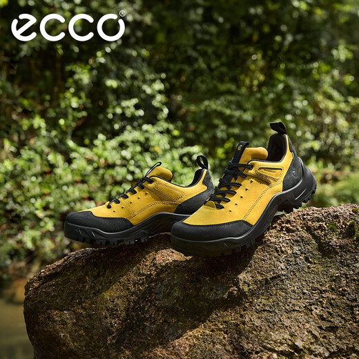 ECCO outdoor sports shoes men's shoes casual running shoes mountaineering hiking shoes men's wear-resistant floor-grabbing shoes off-road 822354 yellow 82235458277 41