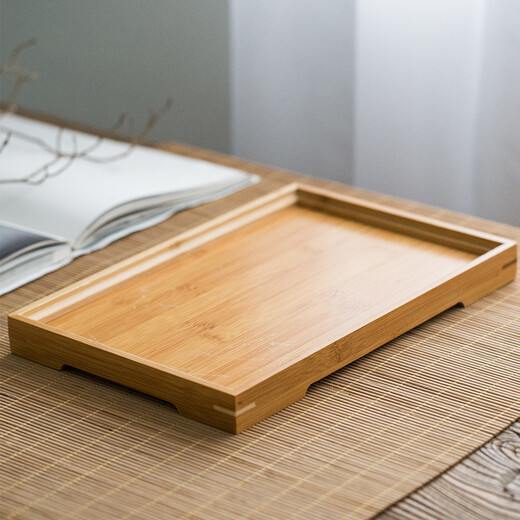 Ancient Shengji anti-scalding cup Jingdezhen ceramic tea set household teapot teacup modern simple Chinese hand-painted teapot platinum plum blossom anti-scalding tea set with bamboo tray 7 pieces