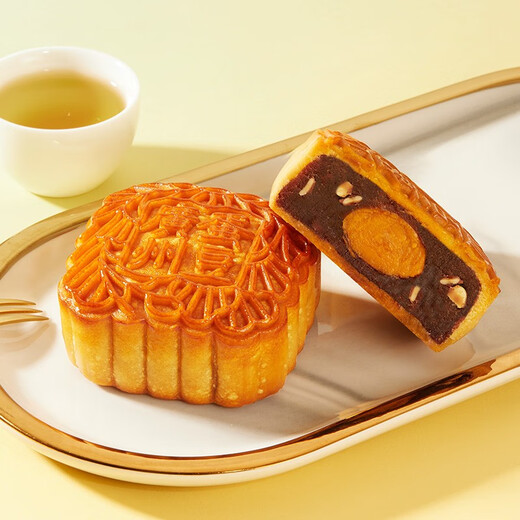 Guangzhou Restaurant Mooncake Gift Box Chinese Time-honored Cantonese Mooncake Classic Tin Box Lotus Paste Five Kernels Mid-Autumn Festival Gift Welfare Group Purchase