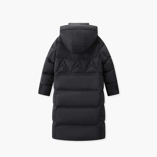 
Aijutu simple, atmospheric and fashionable long hooded down jacket EWRAJ4N728A black 86 155/80A/S