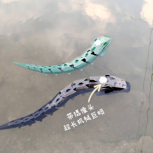 凯史潜水艇玩具水下带摄像头遥控热销新款摄像头遥控机械蛇充电水上拍 [灰色]遥控机械鲨鱼 [选配版]三组电池