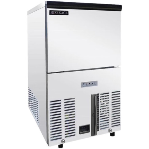 HISAKAGE Jiujing ice machine commercial milk tea coffee fully automatic 300/500kg large bar KTV edible AC-650X 300KG (square ice) AC/SC/JM/EC series ice type water-cooled