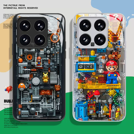 Dwight Lion convient à Xiaomi 15 Case de téléphone mobile 15pro Mario Lego Xiaomi 14 NOUVEAU 11 SETS 12POR MI 13ULTRA Série Anti-Fall Mi Silicone 12 Liquide 12s Texture de verre miroir complet NM13533 Circuit Circuit Board Mario Xiaomi 15
