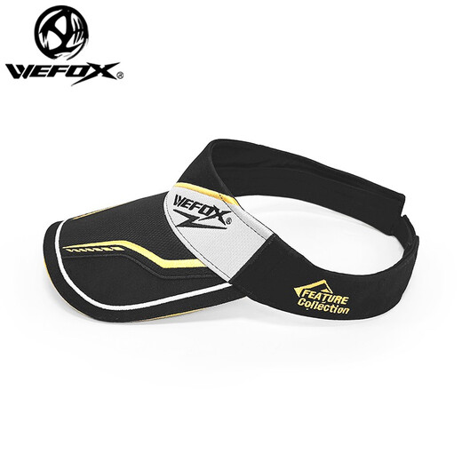 WEFOX Weihu hollow hat men's summer breathable and comfortable sun hat sun protection hat outdoor cycling fishing big hat sun protection hollow hat WFX-6006 black gold one size