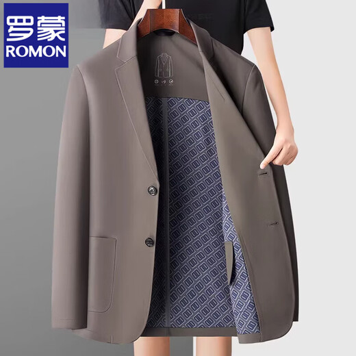 Romon High-End Traaceless Casual Anzug Herren Spring- und Herbstanzug Jacke Slim Business Elastic Middy Daddy Anzug Y12397 Navy 3xl 190 [geeignet für 165-180jin [Jin ist gleich 0,5 kg]]