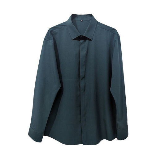 Kaduton camisa para hombres primavera casual nueva seda de hielo caído camisa de estilo hong kong colgante de manga larga estilo coreano de coño
