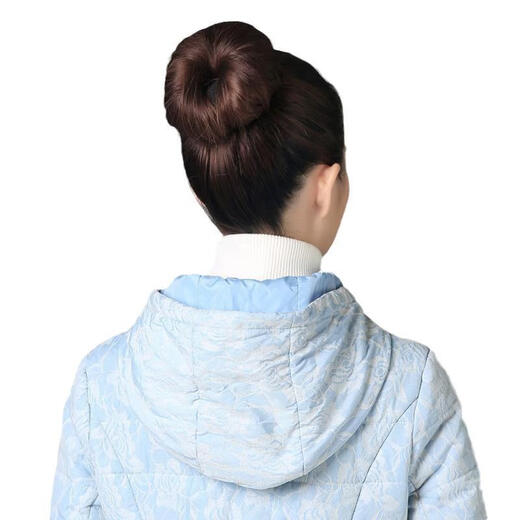 Satiri down jacket collar is anti-dirty and seam-free, winter cotton coat lapel protector, warm, removable, versatile fake collar, universal, dark blue (model collar), threaded, unisex, one size fits all