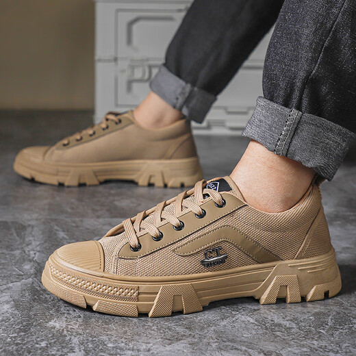 
Gebiaojijun 3522 new summer liberation shoes anti-slip wear-resistant low-top single shoes outdoor casual Martin shoes iron buckle labor protection shoes earth rosy 38