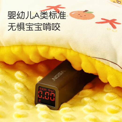 Jingdong Express Beanie Velvet Baby Blanket Pure Cotton Blanket Thickened Outing Quilt Delivery Room Newborn Beanie Velvet Blanket Geely Dragon Powder 90*90cm Cotton Content 100g