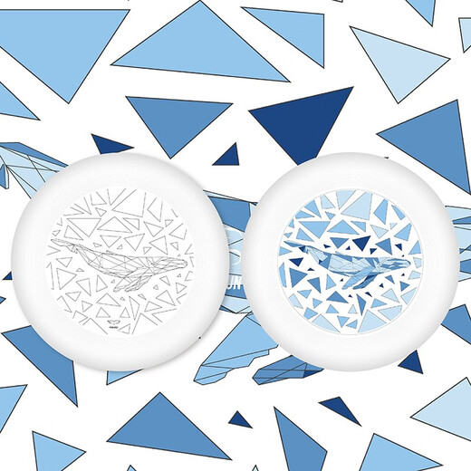 YIKUN DISCS Painted Frisbee Children's Coloring Parent-child Interaction DIY Custom Toy Blank Disc 135g-Prism