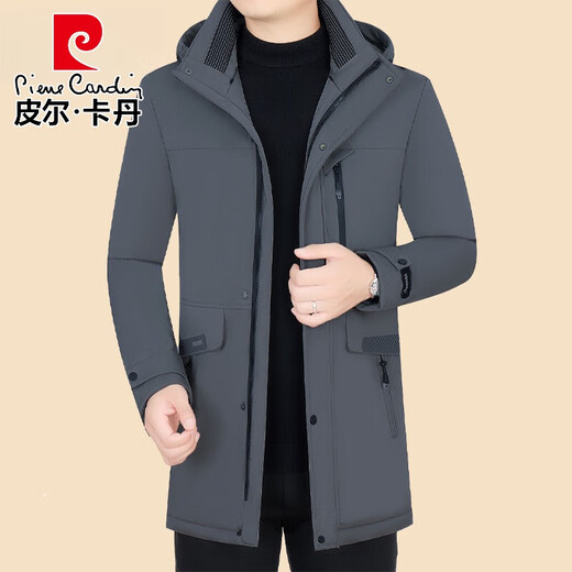 
Pierre cardin winter goose down jacket for men's middle-aged new style stripped-out inner liner mid-length jacket thickened winter clothing 2341 navy blue live-in live-face 175/L recommended 120-139Jin [Jin equals 0.5 kg]
