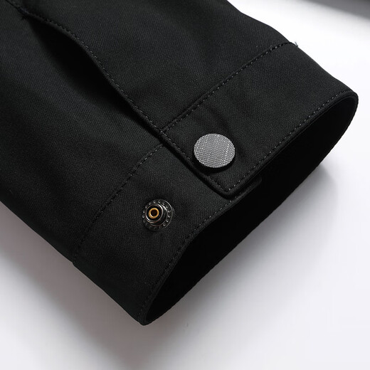 Fat Brother Plus Size Men's Executive Jacket Plus Size Middle-aged Autumn Jacket Business Casual Lapel Fat Guy Top Black 6XL (240Jin Jin is equal to about 0.5kg)