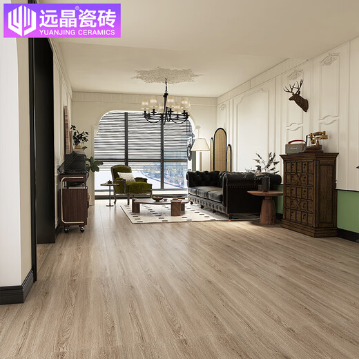 Yuanjing Ganzkörperholzkornfliesen 600x1200 Massives Holz Getreide Wohnzimmer Bodenfliesen Schlafzimmer Esszimmer Keramikfliesen Französisch Retro Block 12605-Matte Ganzkörper 600x1200mm
