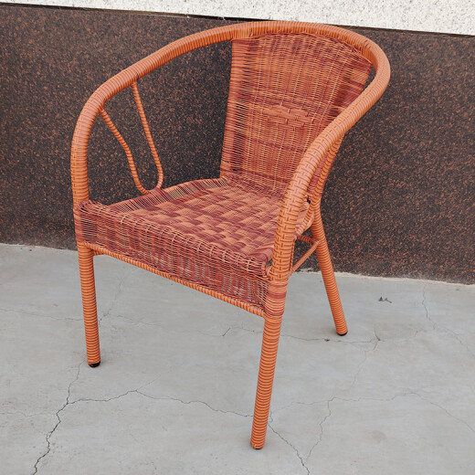 Lanqian balcony tea table and chair rattan chair home armchair dining chair balcony leisure seat elderly chair