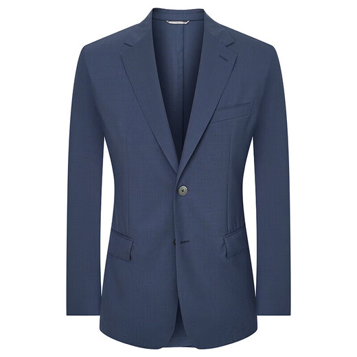 Angel Bird Wool Suit (Single Top) Business Men's Suit Textured Slim Fit Jacket KEBB241011 Blue 46A