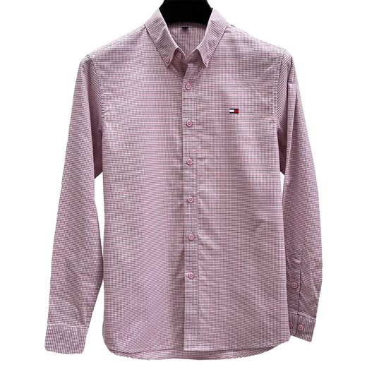 Tommy Hee Kelly American Tomm Tomm Tomm Camisa de manga larga Menores Camisas a cuadros de algodón de algodón no hierro Tendencia de manga larga de manga larga [Algodón puro] 2xl [Adecuado para 155-165Jin [Jin iguala 0.5 kg] desgaste]