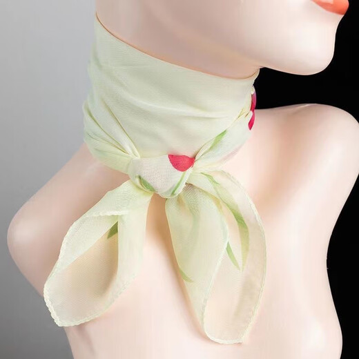 Nueva enfermera La nueva bufanda de seda de la enfermera Xin para mujeres delgadas versátiles versátiles de protección de cuello de bufanda bufanda de otoño e invierno