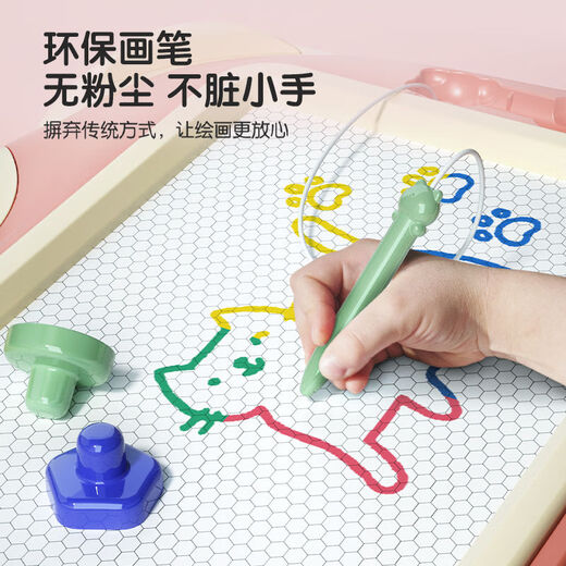 Teddy Shiguang Children's Painting Board Early Education Toys Erasable Magnetic Graffiti Board DIY Painting Writing Kitten Painting Board Birthday Gift

