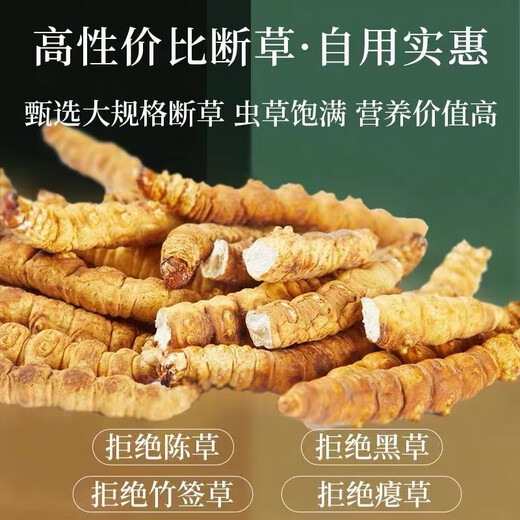
(SF Express) Authentic Tibetan area Naqu break Cordyceps Cordyceps Cordyceps Big broken grass eats Cordyceps broken grass Authentic Tibetan Naqu whole meat festival 10 grams pack