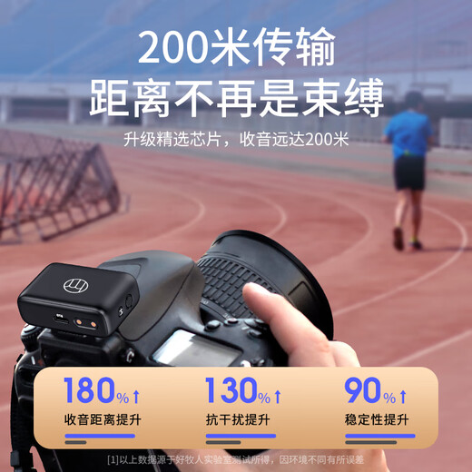 Good Shepherd Wireless Microphone Lavalier Wheat Bee One to Two Radio Douyin Anchor Sound Card Live Recording Equipment Singing Noise Reduction Video Interview Microphone Mobile Phone Camera Computer