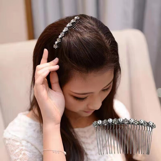 Chimera (CHIMERA) Korean version of non-slip and fall-resistant bangs hair accessories, fashionable and simple hair comb, commuting hair accessories, birthday gift for girls