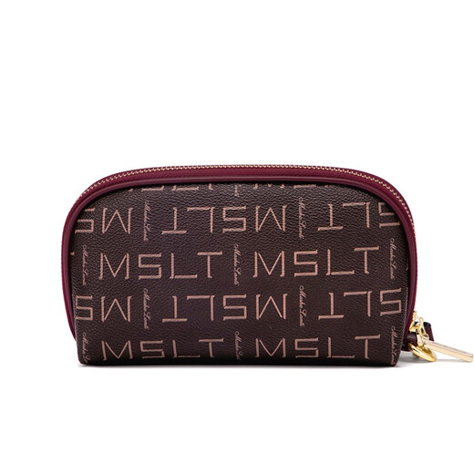 Mashalanti Sac Fermoire de cartes de qualité Femme 2025 Sac de carte Luxury Luxury Women's Coin Wallet Mother's Fay Cadeaux pour maman Wine Red New Fashion Style