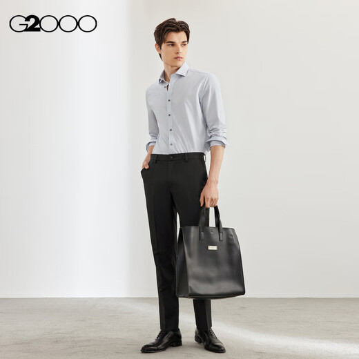 G20002025 Spring and Summer Shopping Mall same antistatic machine washable and easy to care for crisp formal suits Black 31