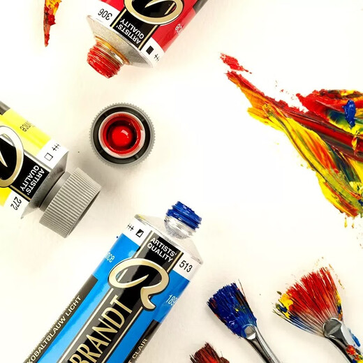Terence (Talens) Rembrandt Pigmento de pintura al óleo Artista Pigmento de pintura al óleo de 40 ml Nivel maestro 120 Color Pintura al óleo Profesional Resistencia de alta luz Página 5 683 Grupo de verde (40 ml) 3 Series