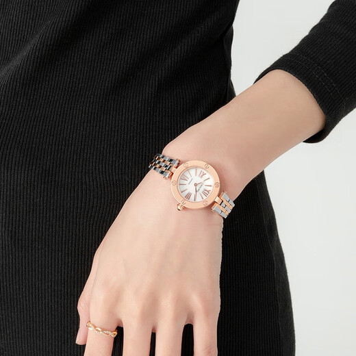 Caloric King Double Monthly Fashion Series Simple Luxury Swiss Quartz Movement High-end Women's Watch CK16813