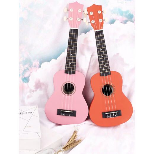
Colorful 21-inch ukulele small guitar for boys and girls children. Beginners with high-looking ukelel red 21-inch