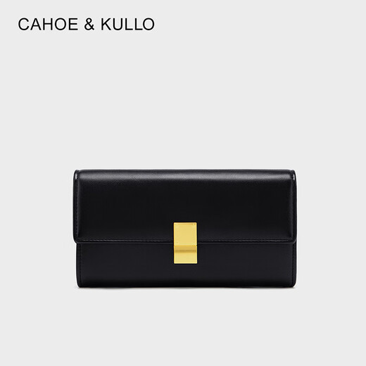 CAHOE KULLO official website bag women bag long wallet women 2025 new fashion clutch women card bag multiple card change Jazz fantasy black-ck women bag Chinese Valentine's Day birthday gifts for girlfriend to wife Summer practical and hearty high-end feeling for girlfriend