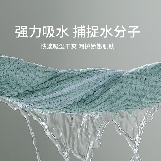 Gudie bath towel couple model pair household non-pure cotton absorbent men's and women's towel adult wrap 2023 new light blue + dark gray 170*90cm couple?? 2 pieces