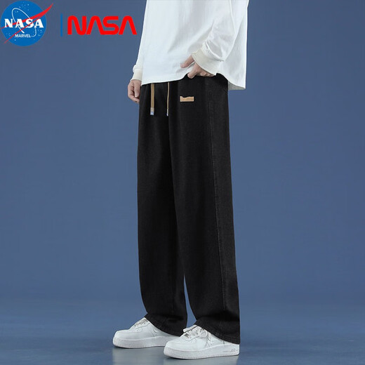 NASA Marvel Jeans American Bread Jeans Men's Spring and Summer Fino suelto hetero de moda