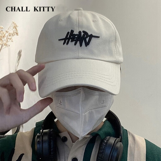 CHALL KITTY男士棒球帽潮流大头围鸭舌帽百搭遮阳帽子大头围高端品牌2025新款 黑色-品牌礼盒装高档高级感