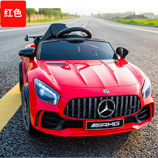 Levipu Mercedes-Benz authorized children's electric car remote control four-wheel car baby gift kids toy car can be used for people swing car