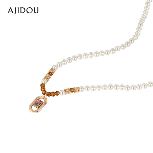 Ajidou Ajidou Spring Wheat Field Field Melody Series Pearl Collier Collier Design d'automne Chaîne de pulls