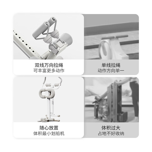 WONDERCORE multi-function rowing machine, home fitness equipment, waist slimming machine, foldable and storageable abdominal strengthening tool, 2025 new multi-functional rowing kneeling machine