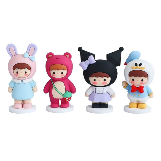 Gelun Cartoon Desktop Healing Healing Ornaments Pequeños Adornos Lindos Descuadados Heart Doll Car Office Mini Decoración de la fresa mochila Mochila Doll