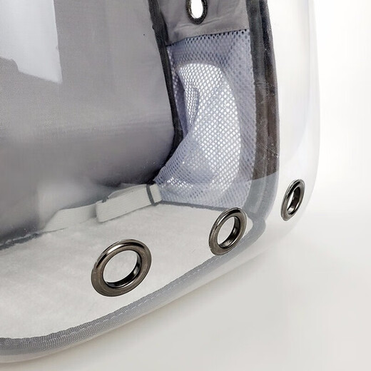Lekali Rucksack Katzentasche aus großer Tasche Katze Rucksack Rucksack Schultasche Raumkapsel Katze Haustier Air Box Transparent Grey [Side Open Door]