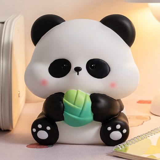Qi Le birthday gift panda piggy bank for women, children, large capacity, depositable and removable, new style for boys, only in and out of the piggy bank, Panda Dada (large size)