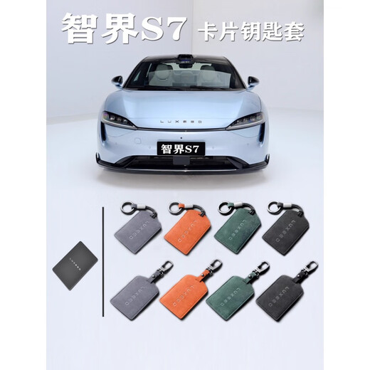 OIMG adaptiert an 2024 Zhijie R7 Key Cover R7 Kartenabdeckung Hellschutzkarte Spezielles Leder für Männer und Frauen kratzfeste Zhijie [Gray + Sportseil]