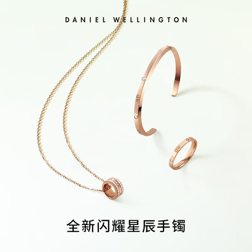 
Daniel Wellington dw classic bracelet Stars Shining Opening Couple Bracelet Birthday Gifts Gifts to Girlfriend Rose Gold Small Trot DW00400531