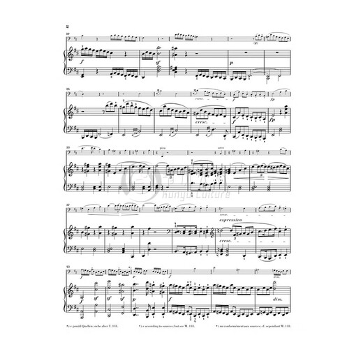 Beethoven Celo Sonata D Major OP102 NO2 con acompañamiento de piano Henry Libro de puntaje original Beethoven Sonata en D Major Cello Piano HN1475