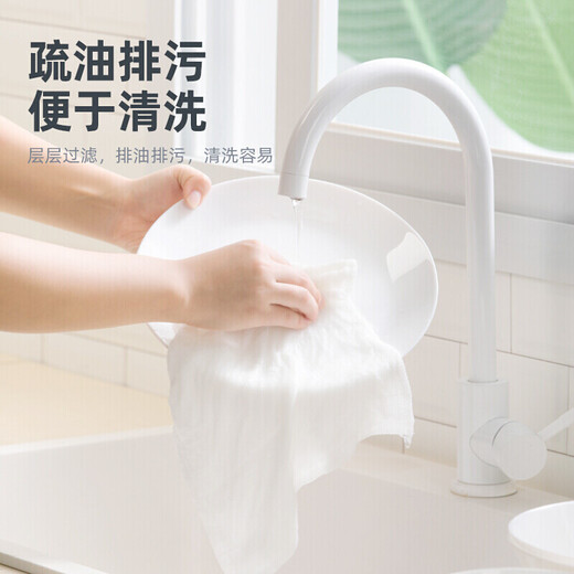 Camellia rag dishwashing cloth 28*28cm 10 pieces scouring pad cotton soft sandwich oleophobic cleaning dishcloth