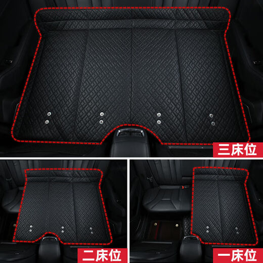 Angachi Car Back Seat Folding Bed Car SUV Rear Sleeping Mat Travel Mattress Baby Stroller Car Sleeping Artifact 2023 Hot Style-Basic Brown