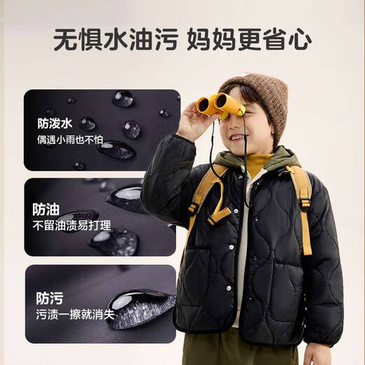 Children's clothing made in Tokyo, boys' cotton-padded clothes, children's heat-storage warm cotton-padded jackets, fashionable autumn and winter boys' jackets, olive green 160