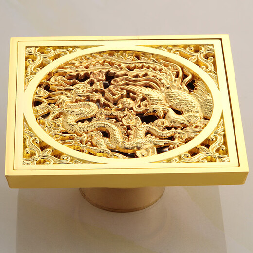 Goldener Anti-Odor-Verdickter Badezimmer Duschbad Boden Abfluss quadratisch großer Verschiebung langer Streifen Badezimmer 10 cm Antiquitäten gerade Strip 6629-Schades Wasser ()