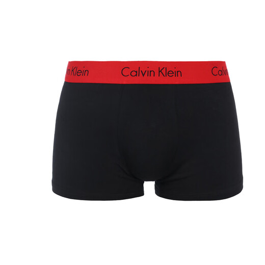 CALVIN KLEIN CK Men's Boxer Panties Set 2 Packs Gift For Boyfriend NB1463A Black Red Edge XL