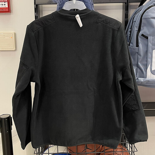耐克（NIKE） 卫衣外套男士2025春秋季运动服保暖摇粒绒圆领套头衫 DD4855-010黑色 M